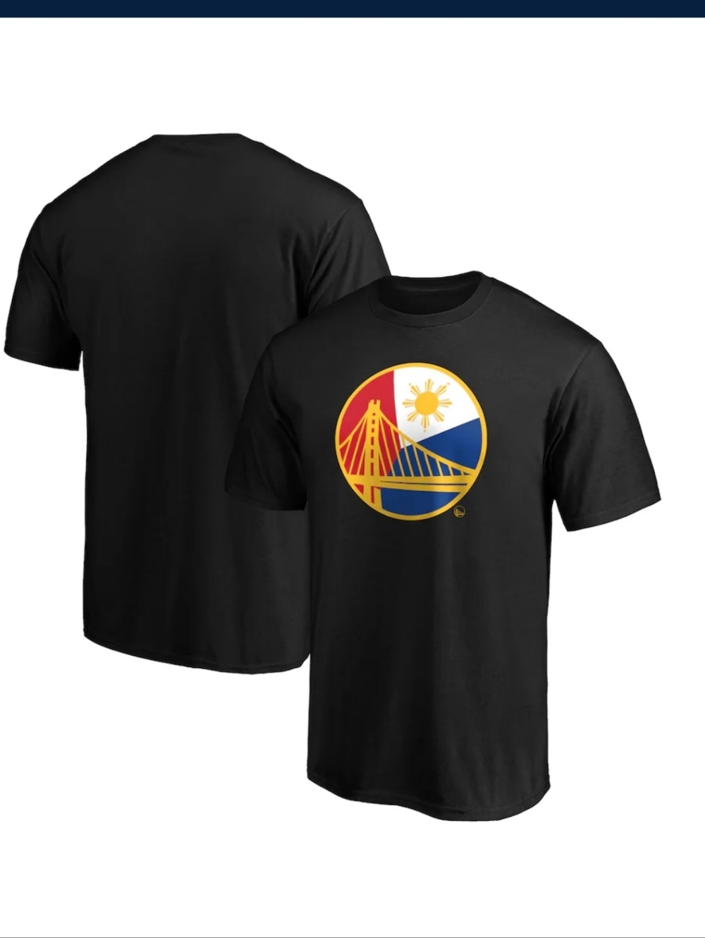 Fanatics Men’s Navy Golden State Warriors Philippines Flag Graphic Tee